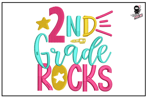 2nd Grade Rocks Embroidery Design Review
