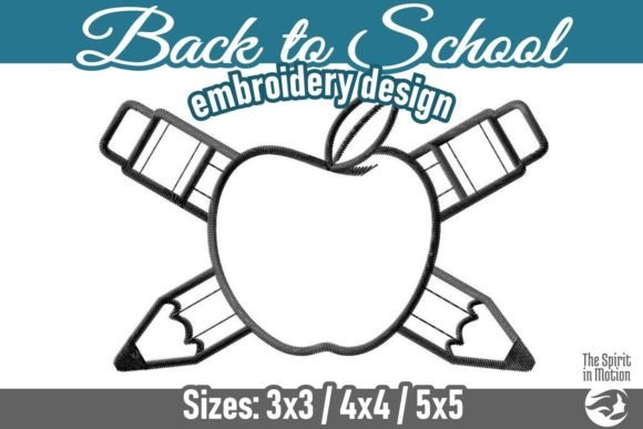 Back to School Apple and Pencils Vol 1 Review for Apparel Projects