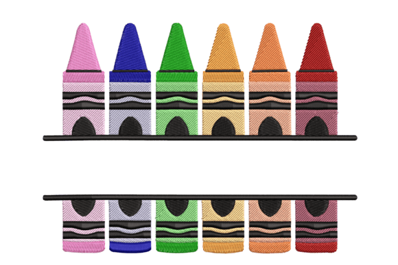 Crayon Banner Embroidery Design Review for Etsy and Small Shop Sellers