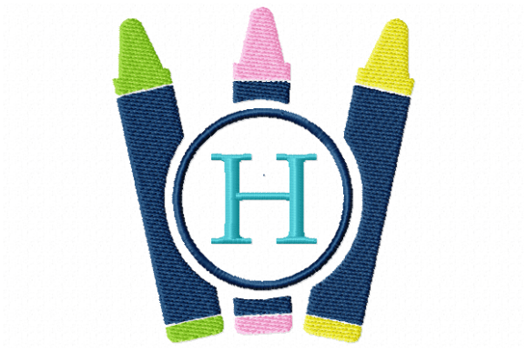 Crayons Frame Monogram Letter H Review for Real Projects
