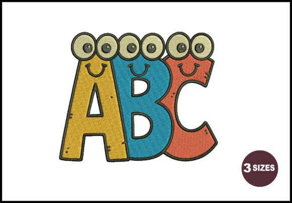 Cute ABC Letter Embroidery Design Review for Personalized Gifts