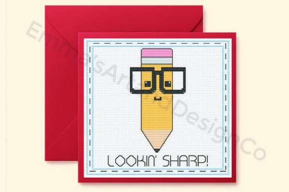 Lookin Sharp, School Cross Stitch Card Review