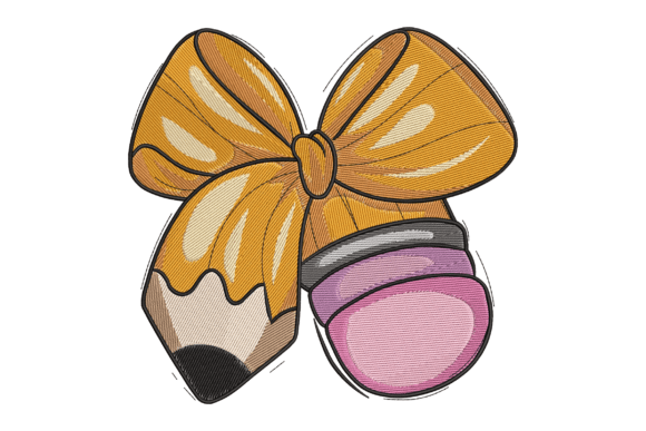 Pencil Bow Embroidery Design Review