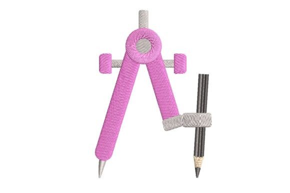 Pink Geometry Compass with Pencil: A Designer’s Perspective