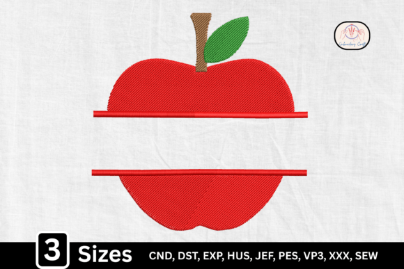 Red Apple Teacher Monogram: A Review for Embroidery Gift Makers